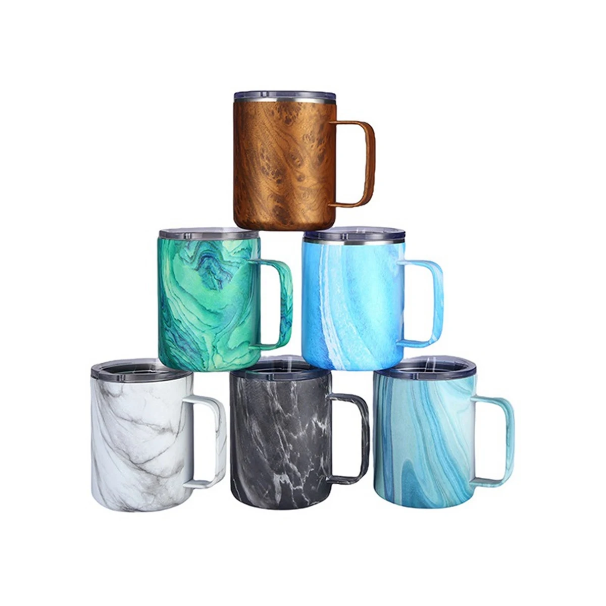 12 Oz. Vacuum Coffee Cup With Handle 1