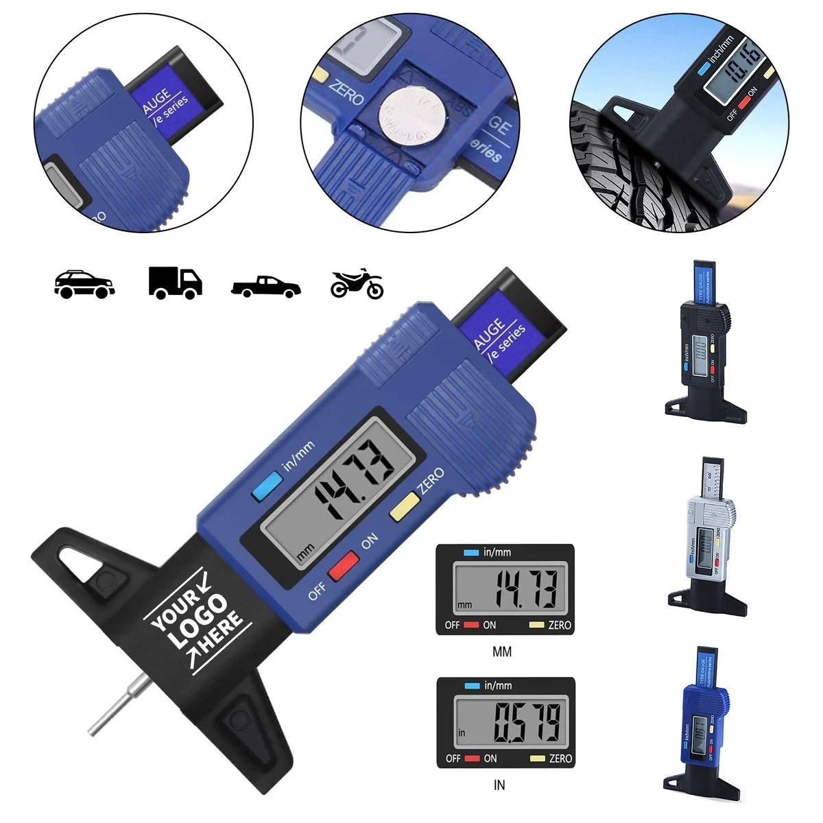 Tire Tread Depth Gauge 1