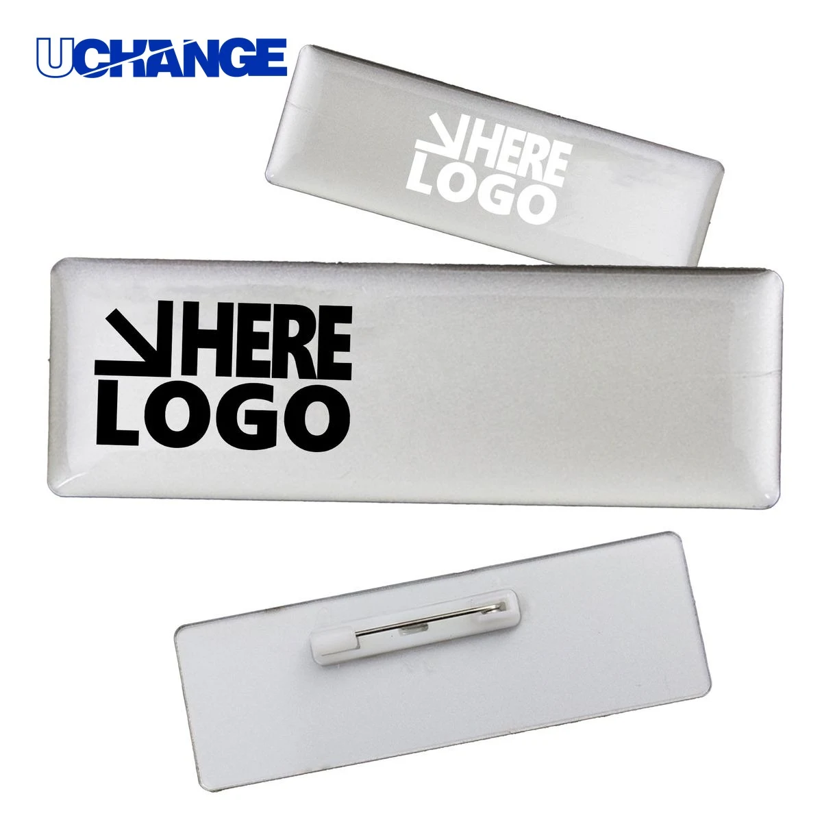 Custom Name Badge with Pin 1