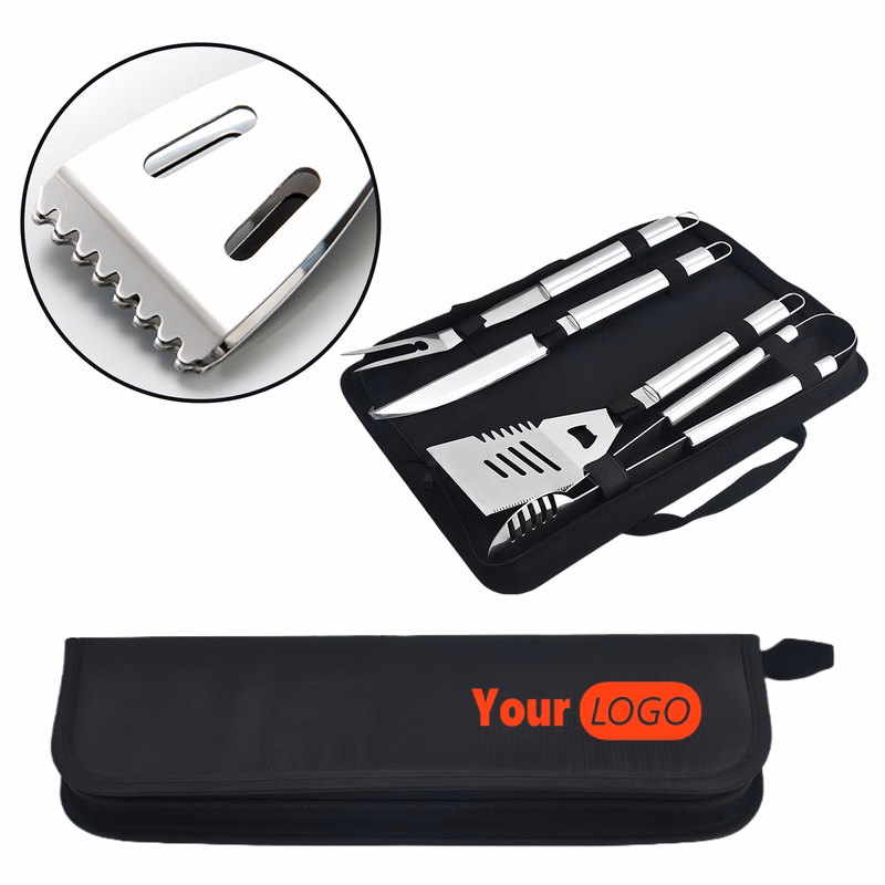 Oxford Fabric Bag Barbecue Tool Set Of Four Pieces