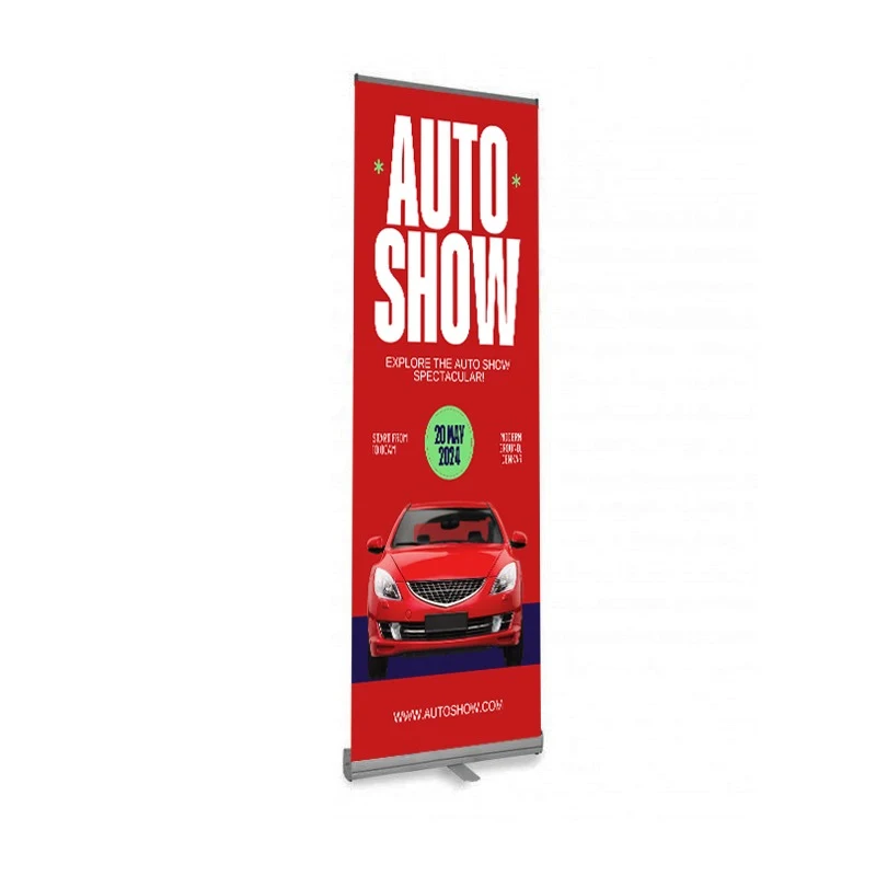 33"W x 80"H Monza™ Retractable Banner Stand Kit, Premium Film 1