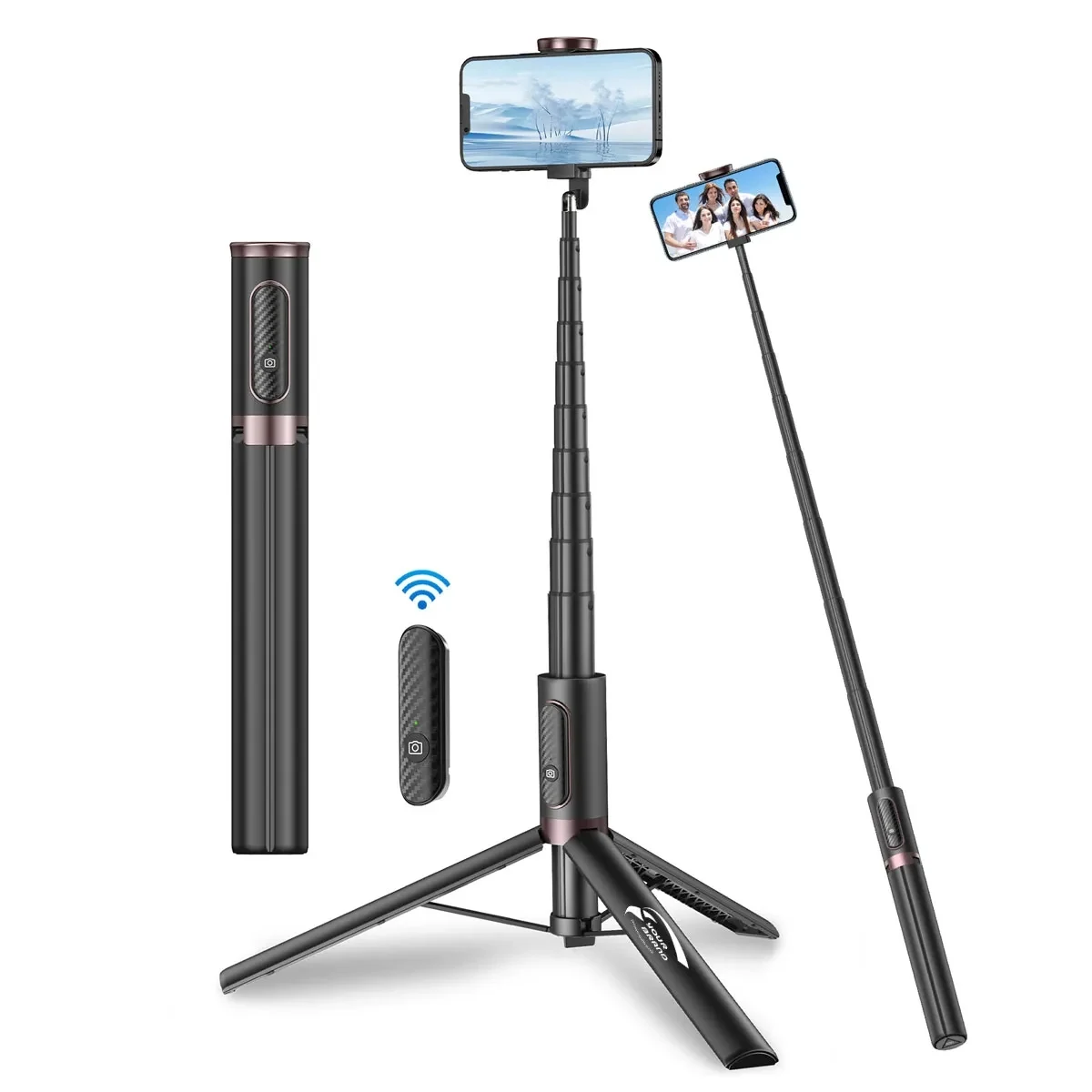 67" Cell Phone Selfie Stick Tripod 1
