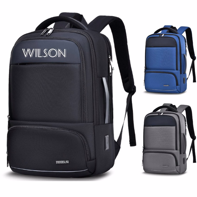 Oxford Business Backpack with USB Charging Port