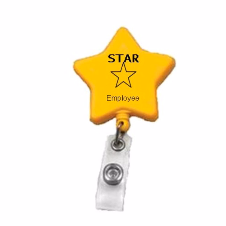 Star Retractable Name Badge Reel