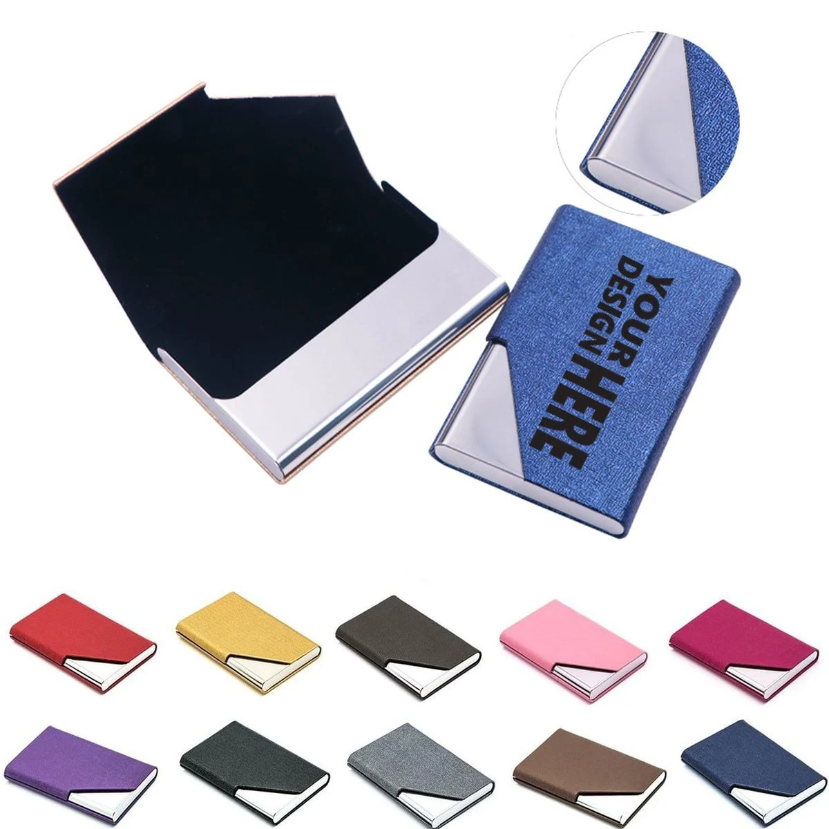 Aluminum PU Business Card Case 1