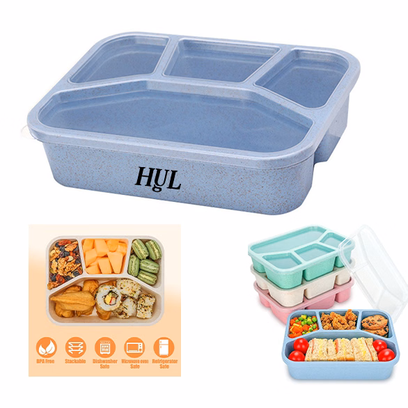 Wheat Straw Bento Box Can Be Microwaved