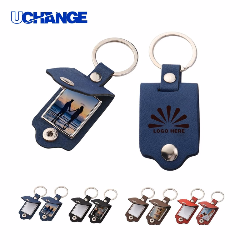 PU Photo Frame Keychain