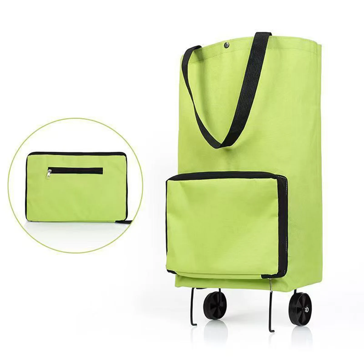 Retractable Wheeled Shopping Tote 1