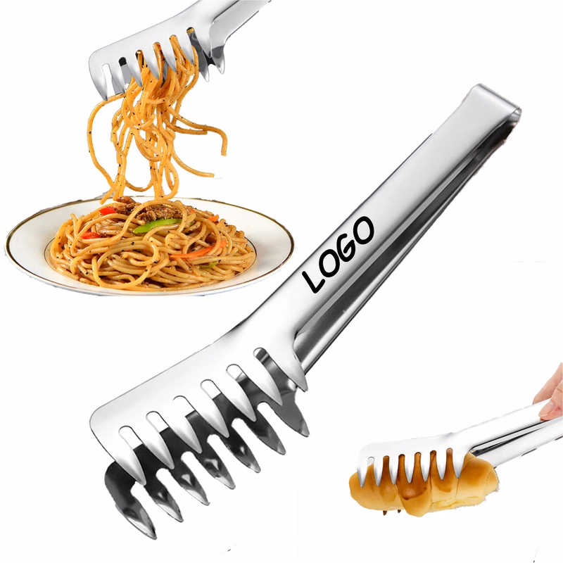 MOQ 10 Stainless Steel Food Tongs Cutlery BBQ Supply