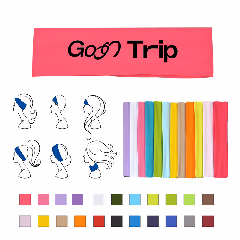 Sweat Absorbing Solid Color Sports Headband