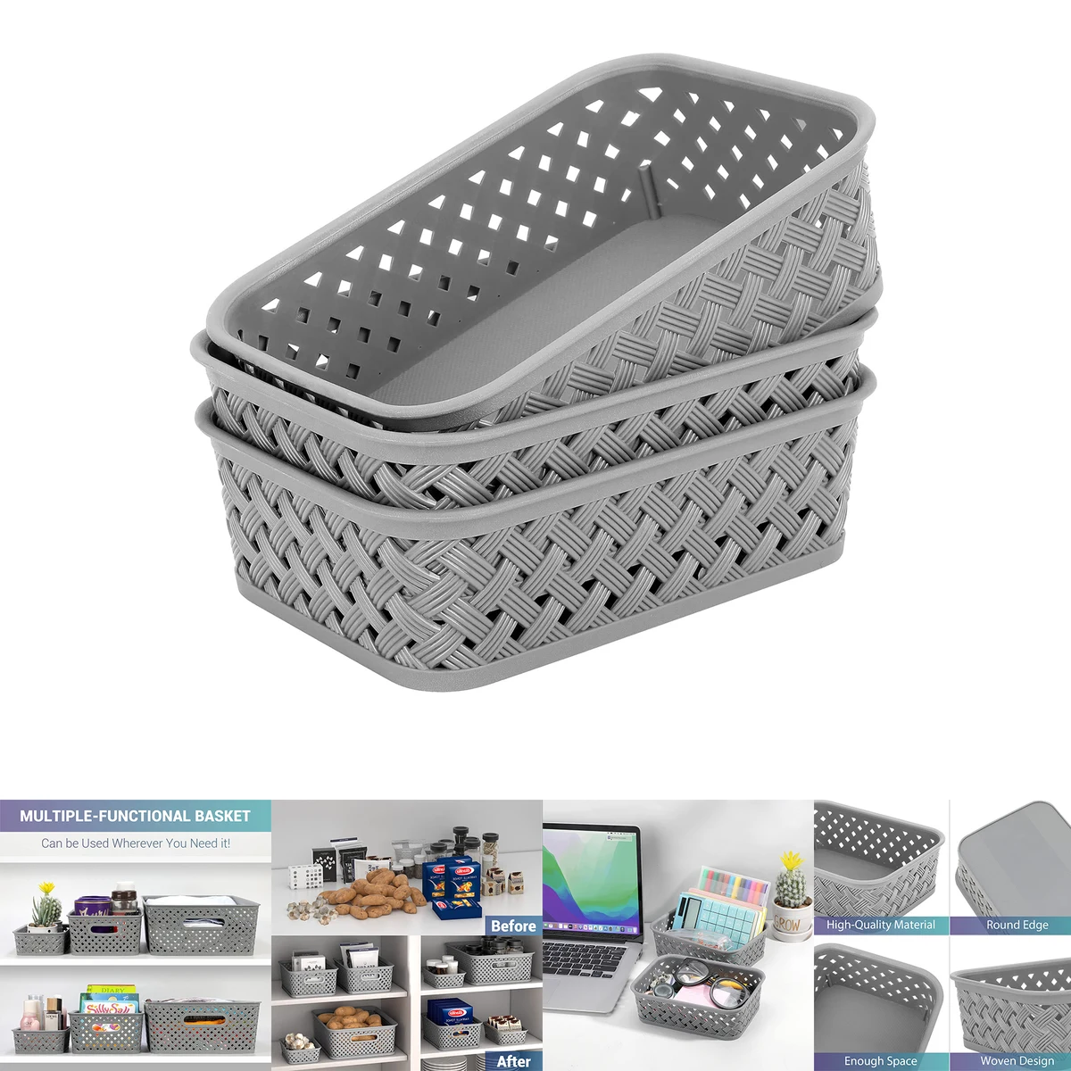 Plastic Storage Basket 1