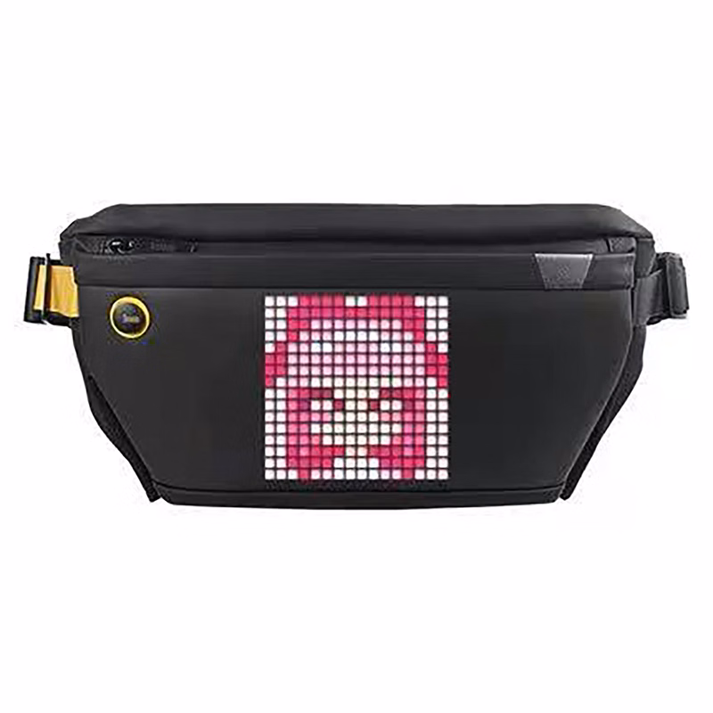 LED Display Waterproof Travel/Cycling Crossbody Bag