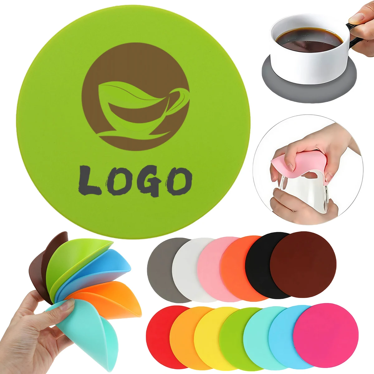 Colorful Silicone Drink Cup Mat 1