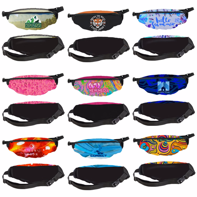 Wide Full Color Front Only Fanny Pack