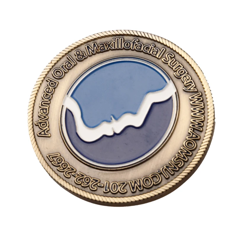 2.25" Zinc Challenge Coins 1