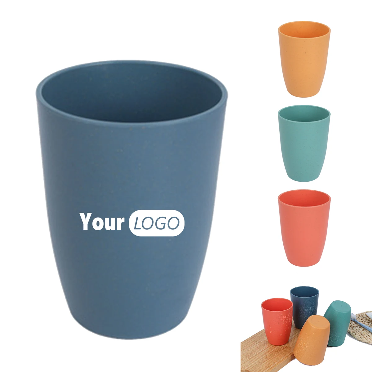 Wheat Straw Reusable Drinking Cup 11 OZ 1