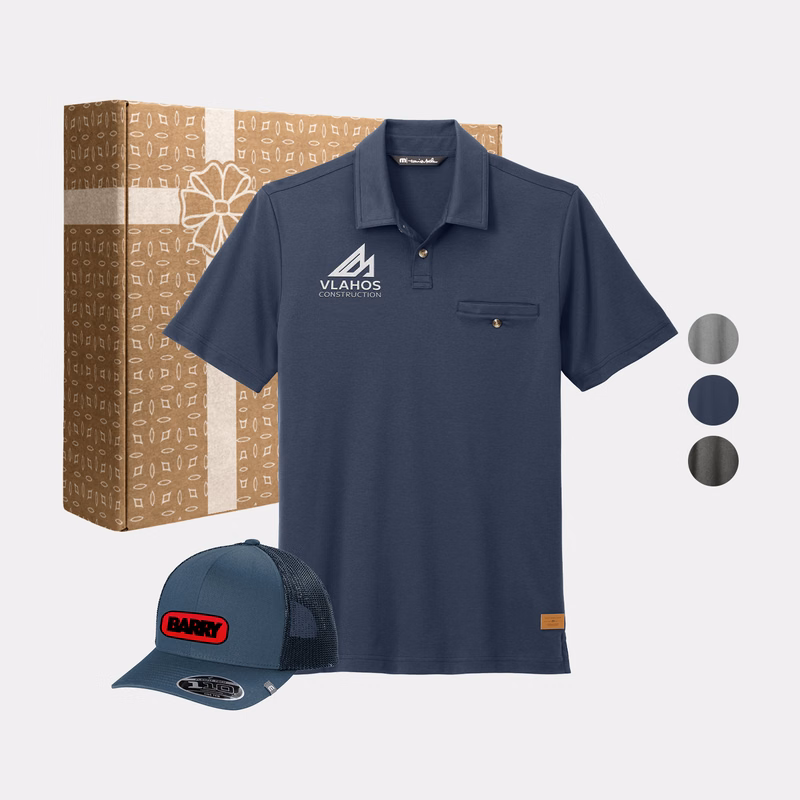 TravisMathew Pocket Polo & Trucker Cap Gift Box Set