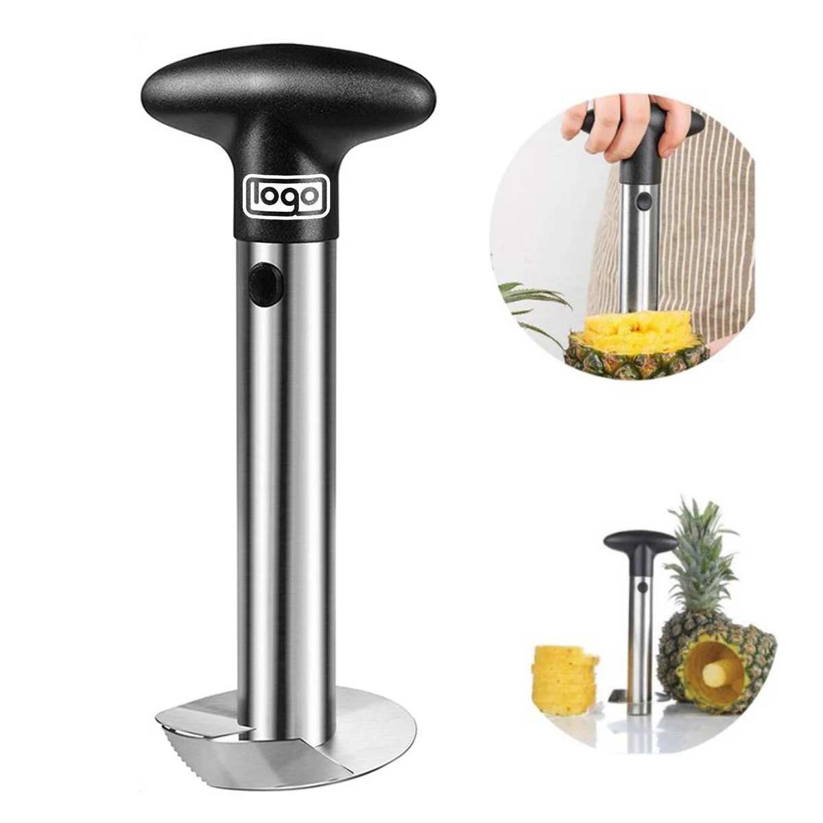Stainless Steel Fruit Pineapple Peeler Corer Slicer Cutter 1