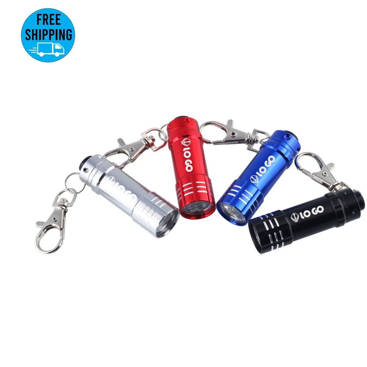 Aluminum Mini 3 LED Flashlights Keychain 1