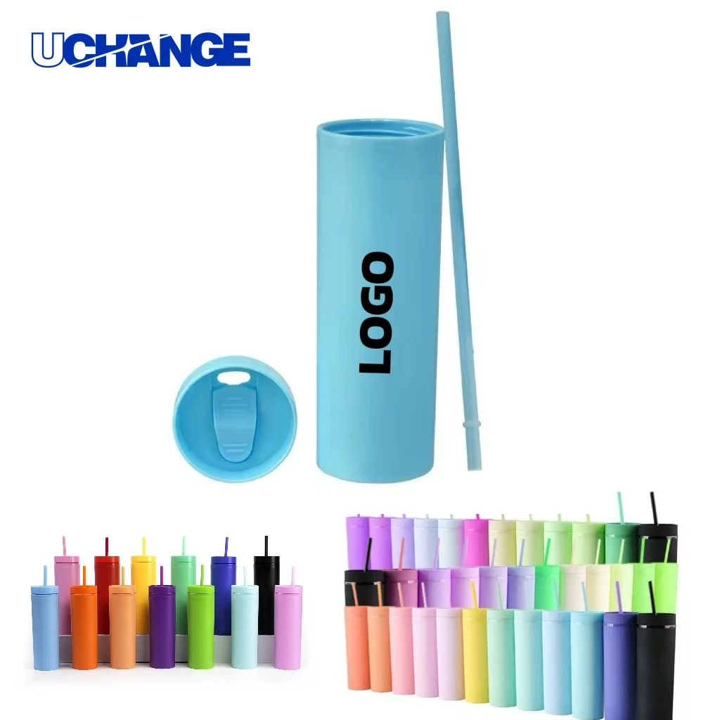 Tumbler Container with Straw (16oz) 1