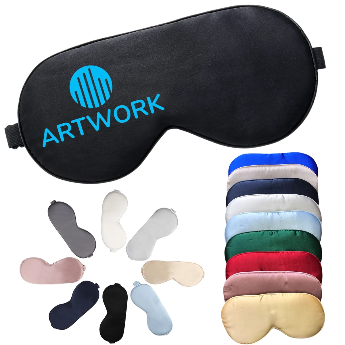 Soft Silk Adjustable Strip Eye Mask 1