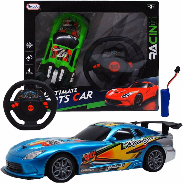 Remote Control Sports Cars with Graphics - Assorted 8"
