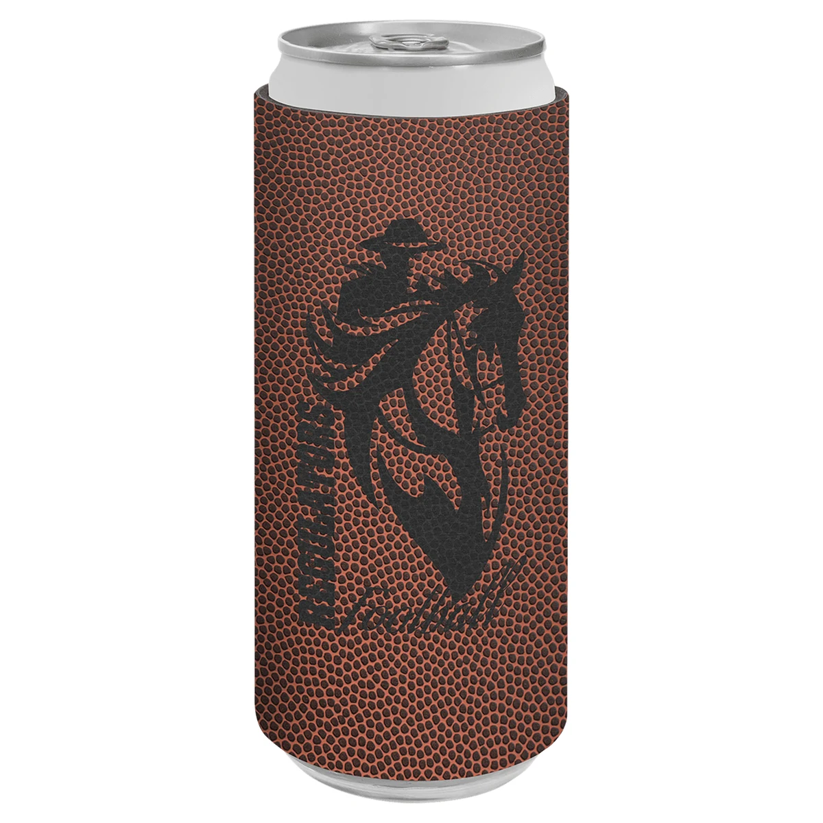 Football Leatherette Slim Beverage Holder 1