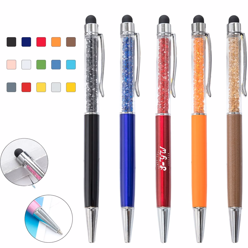 Cheap Crystal Touch Screen Ballpoint Pen MOQ 100