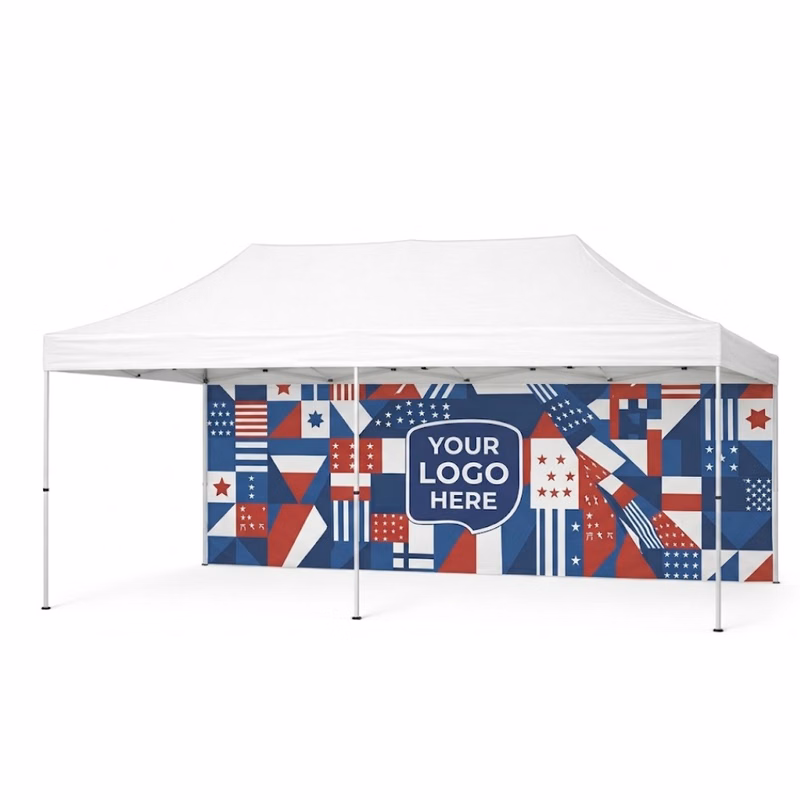20x7 Tent Back Wall Single Sided Full Color Dye Sub