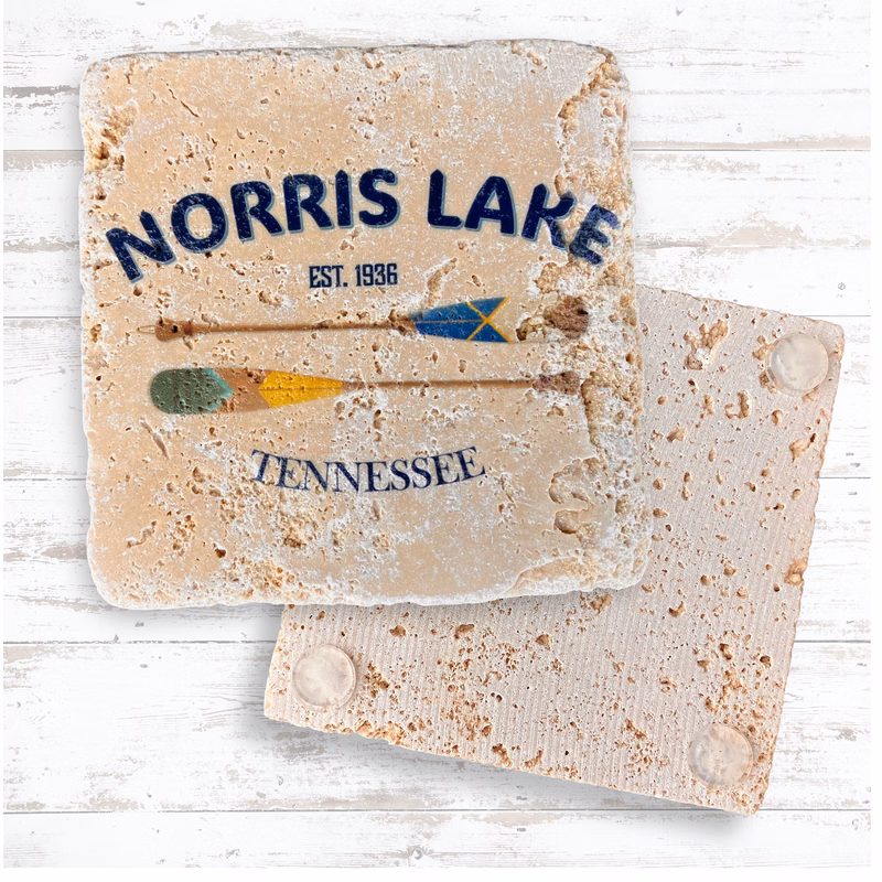 Tumbled Travertine Coaster