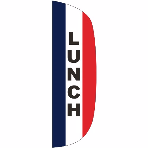 "LUNCH" 3' x 10' Message Flutter Flag