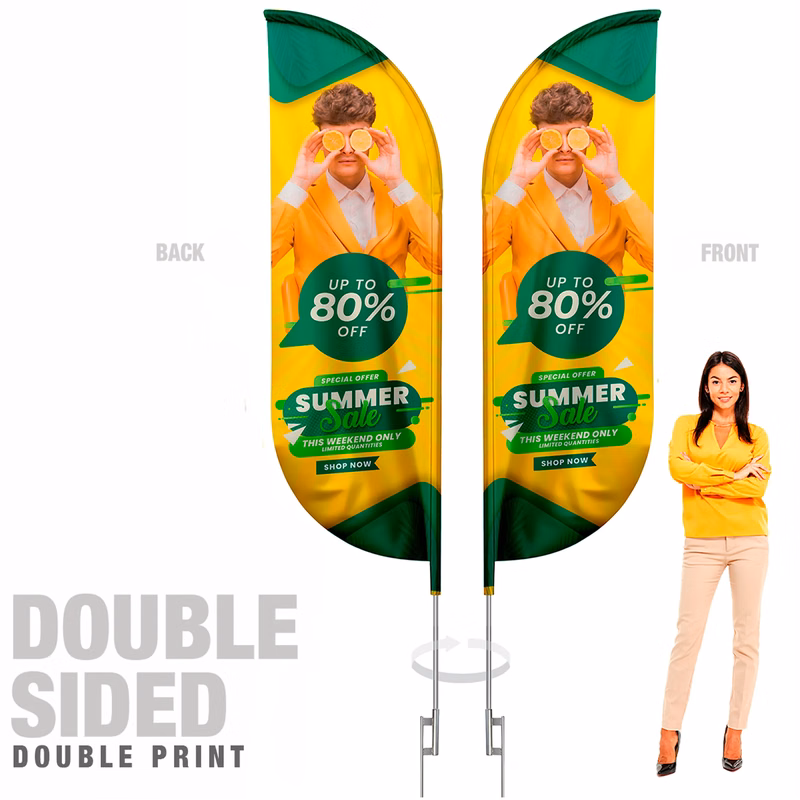 Blade Flag Double Sided Graphic With Hardware 12ft