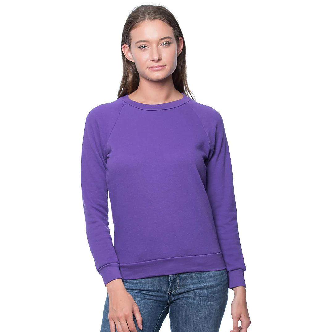 Women's Fashion Fleece Raglan Pullover 1
