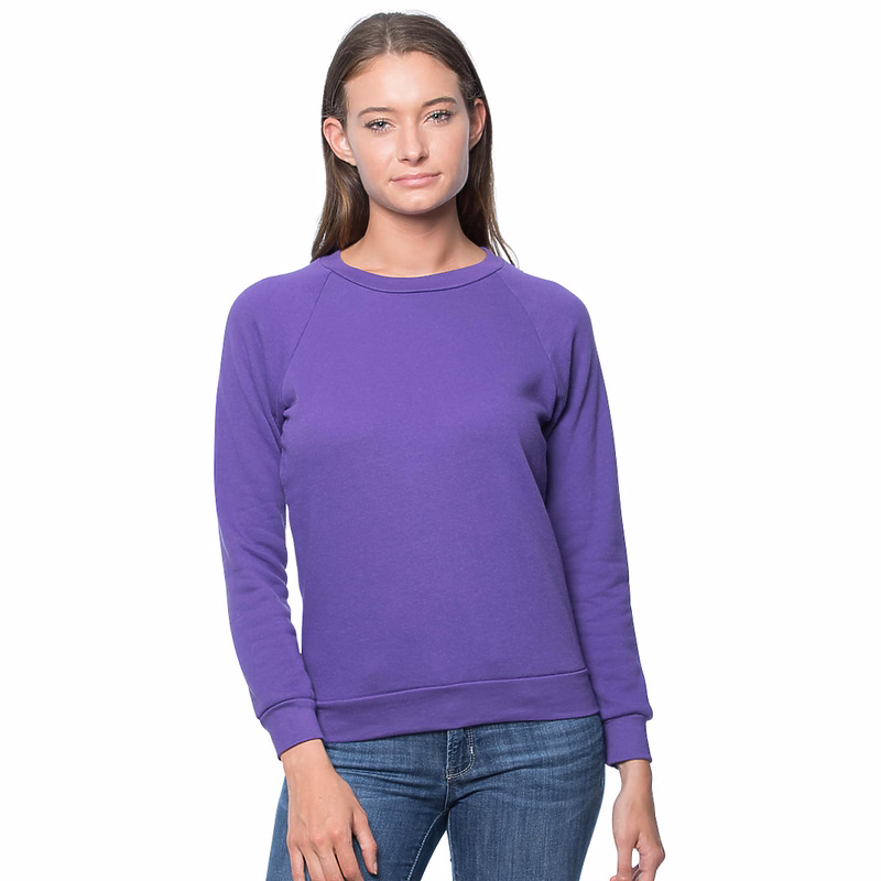 Women's Fashion Fleece Raglan Pullover