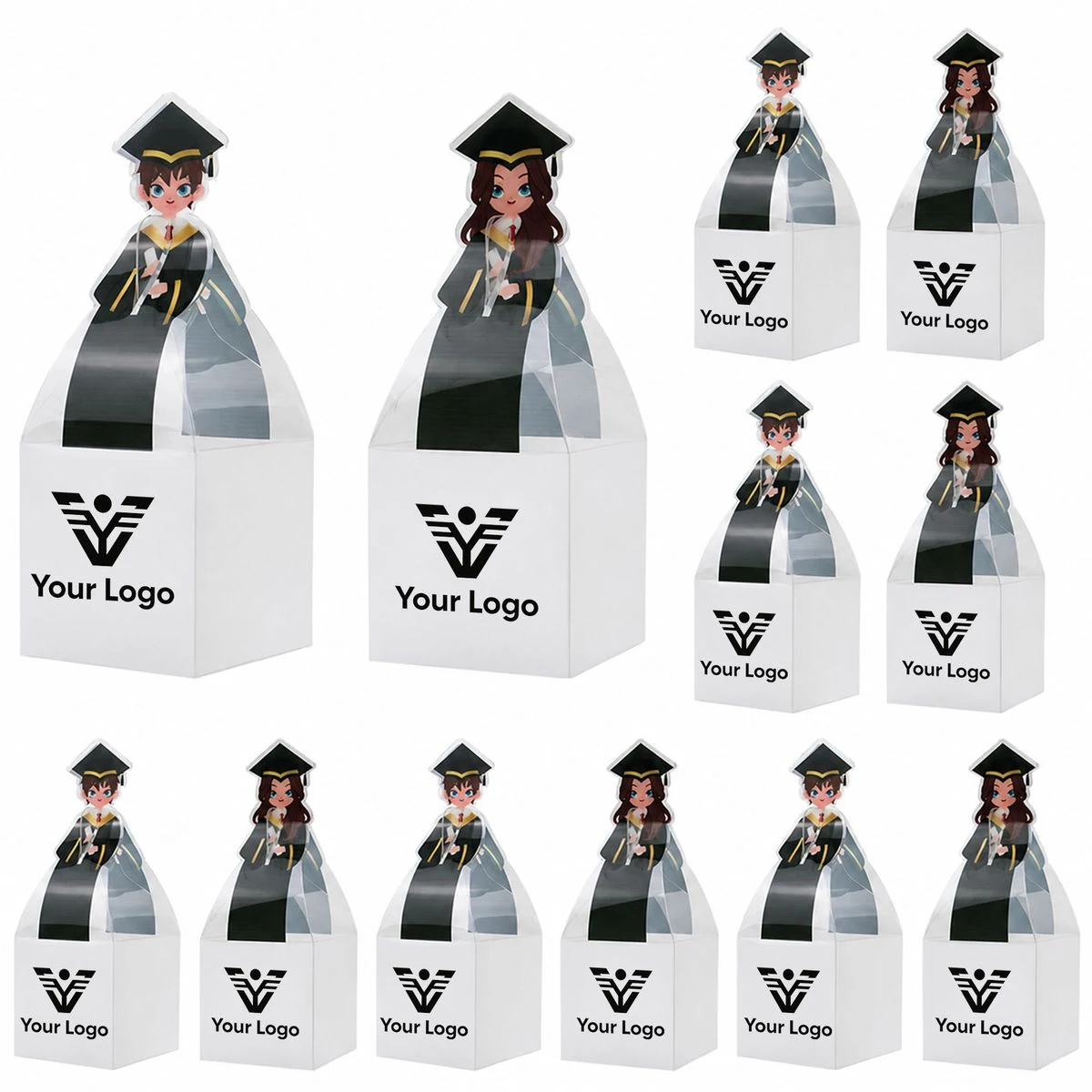 Graduation Clear Candy Favor Box 1