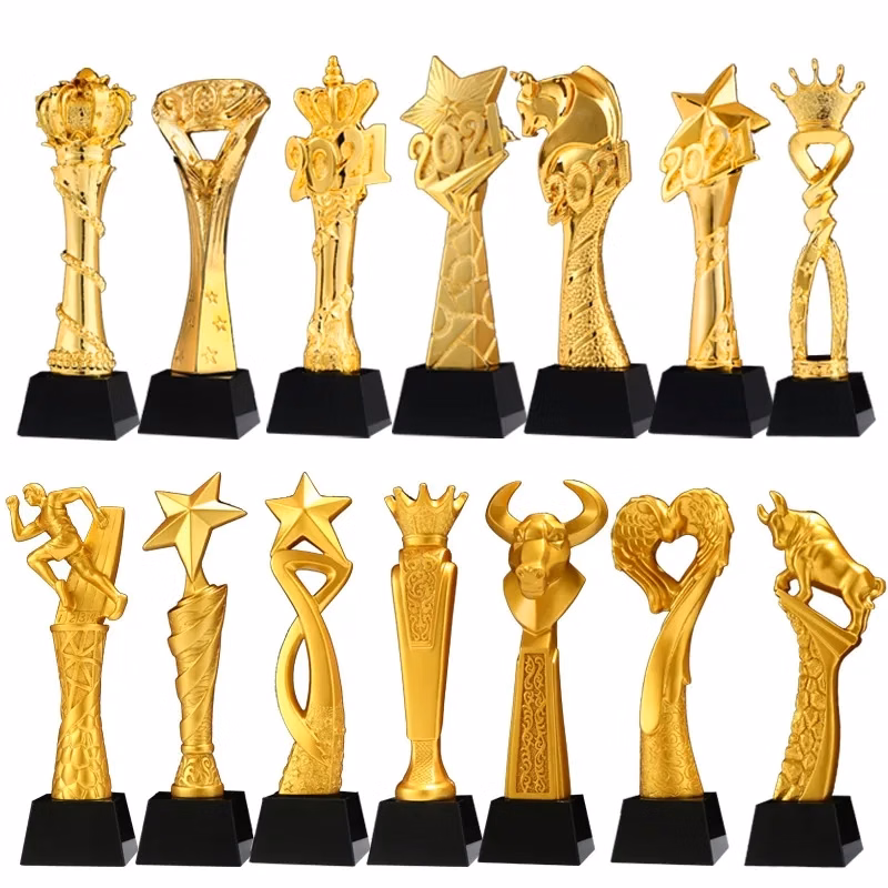 Resin Metal Medal Trophy Gold Color Coated