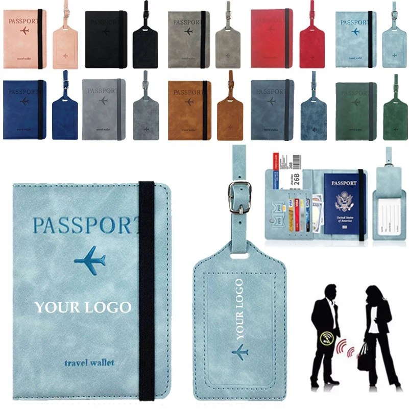 PU Leather Travel Document Holder For Women Men Travel Accessories 1