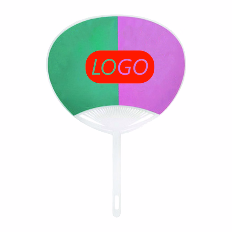 Full Color Stylish Plastic Advertising Hand Fan