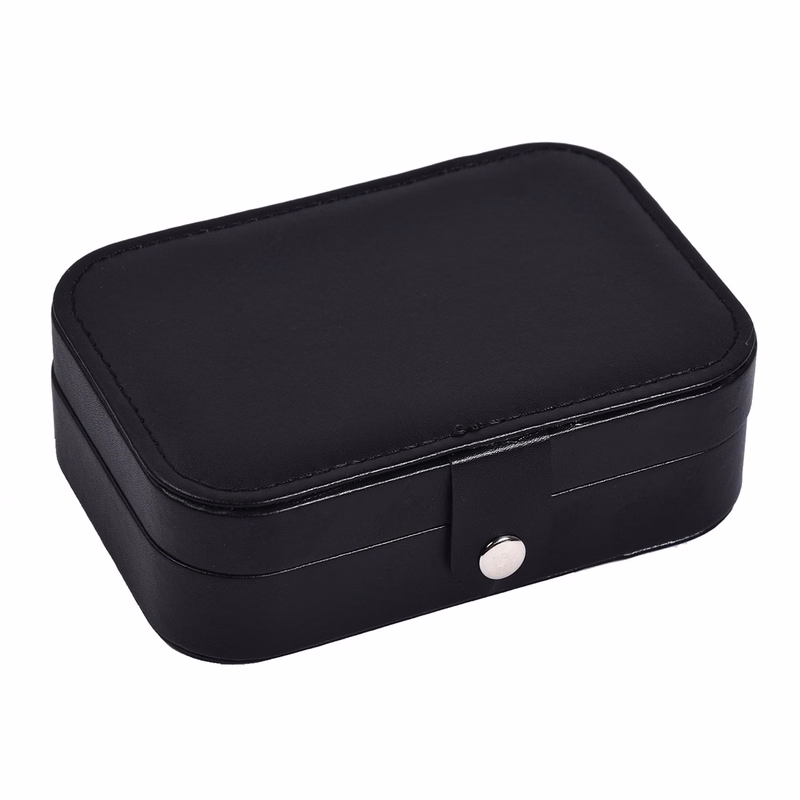 Jewelry Box Small Travel Case 2 Layers Organizer Display