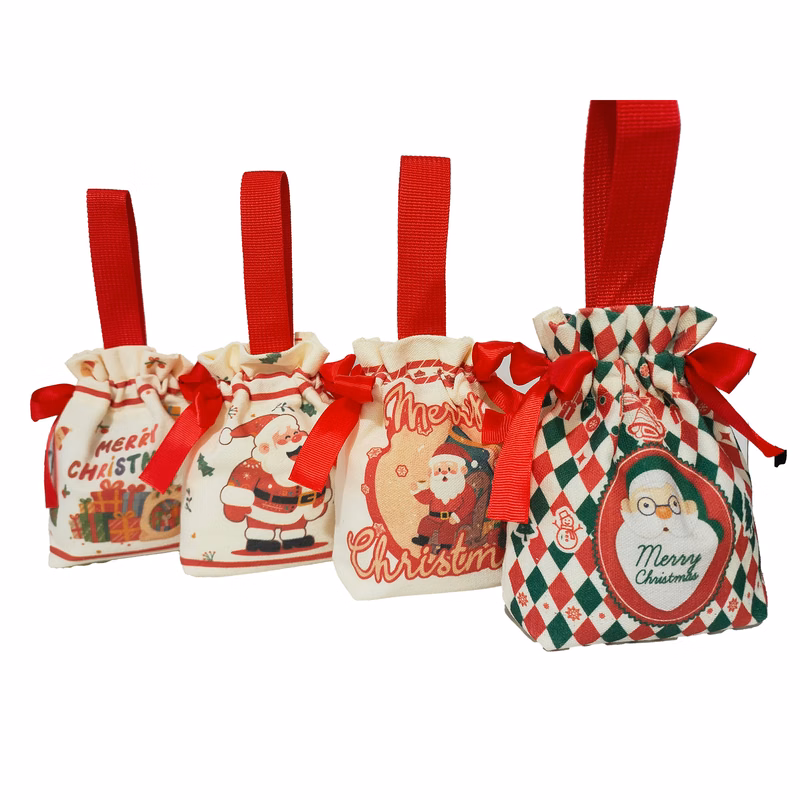 Christmas Children's Gift Drawstring Bag