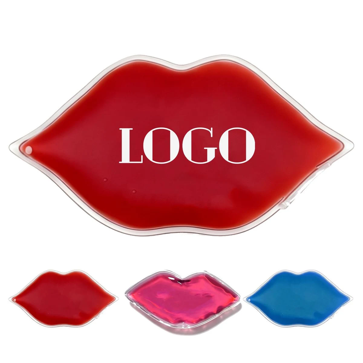 PVC Lip Shape Gel Hot Cold Pack Custom Logo 1