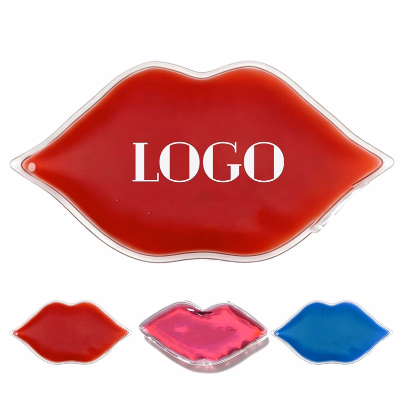 PVC Lip Shape Gel Hot Cold Pack Custom Logo