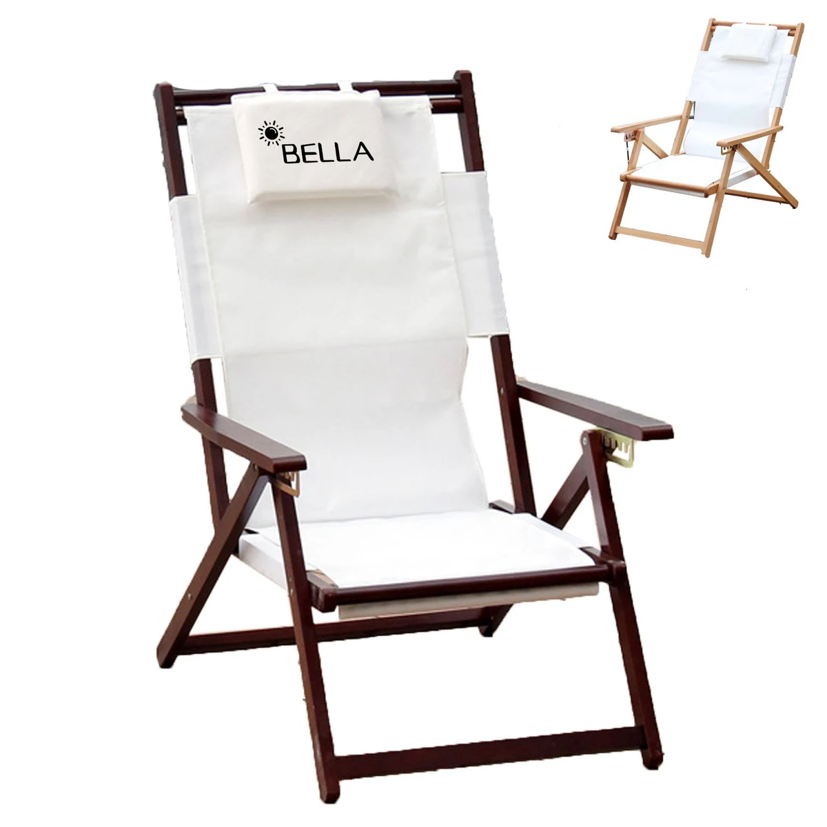Outdoor solid wood folding chair 1