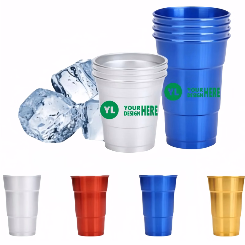 16 Oz.Reusable Aluminum Drink Cup