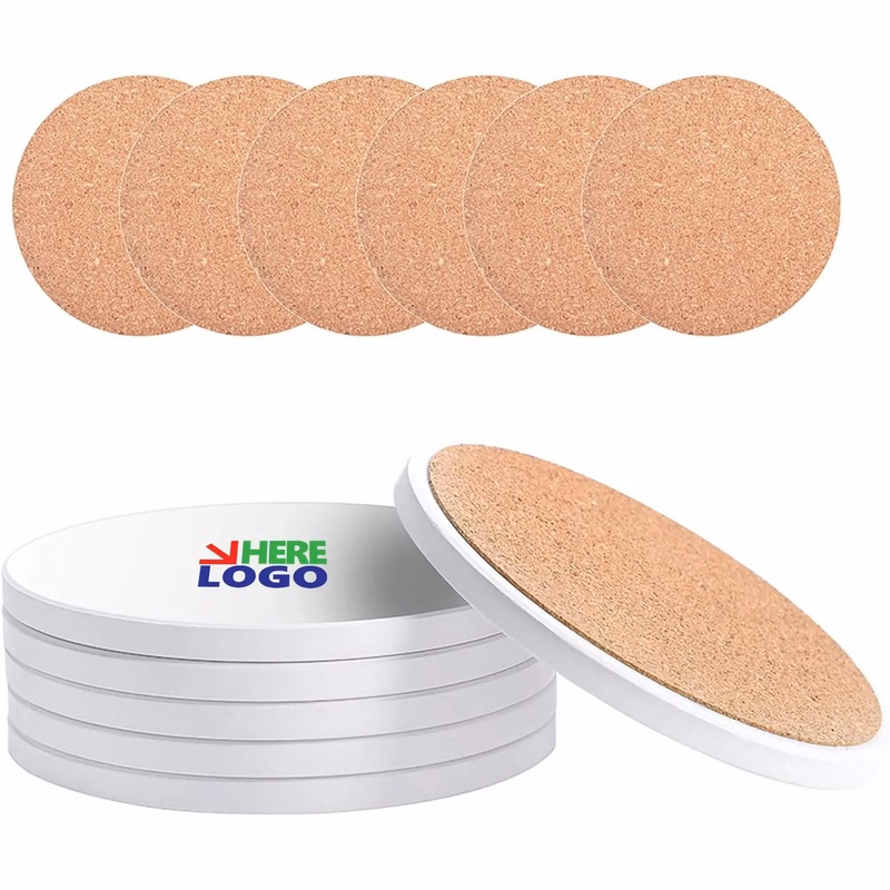 Full Color Round Ceramic Coaster MOQ 50 PCS