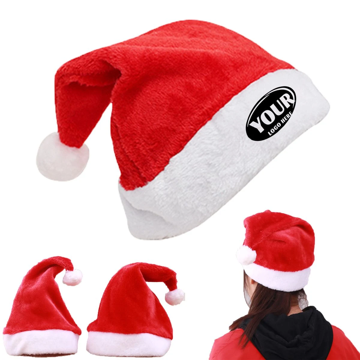 Cozy Fleece Holiday Hat For Adults 1