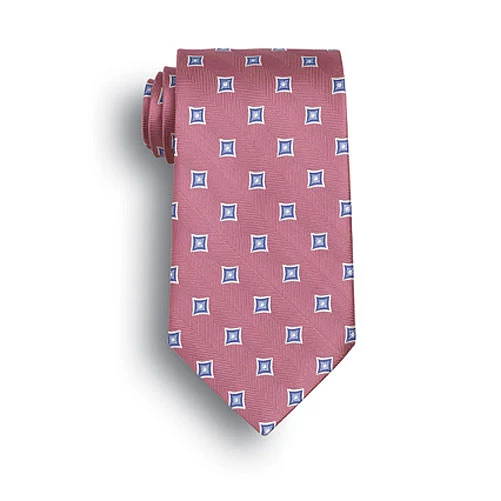 Pink Vasari Polyester Tie 1