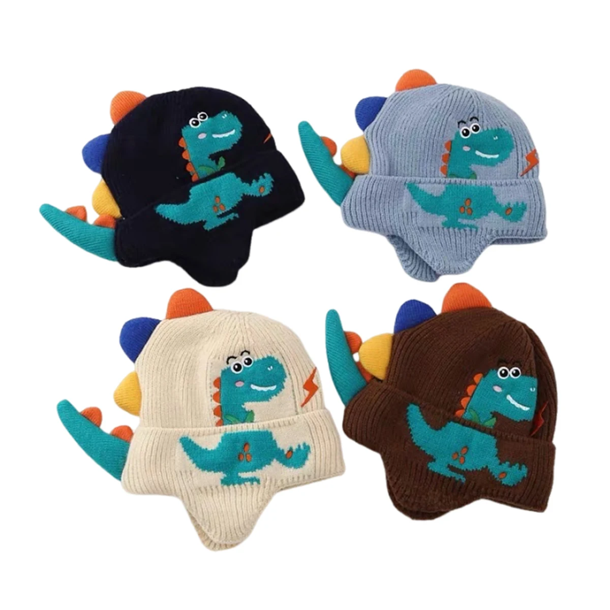 Kids Dinosaur Hat For Winter 1