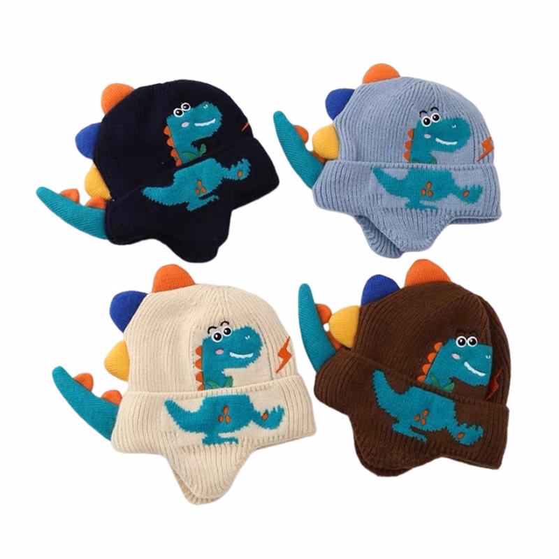 Kids Dinosaur Hat For Winter