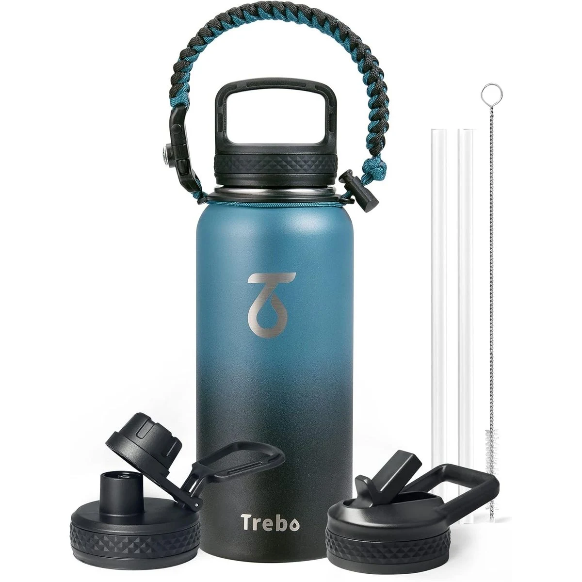 32oz Water Bottle Insulated with Lid and Straw,Double Wall Vacuum Stainless Steel Metal Tumbler 1